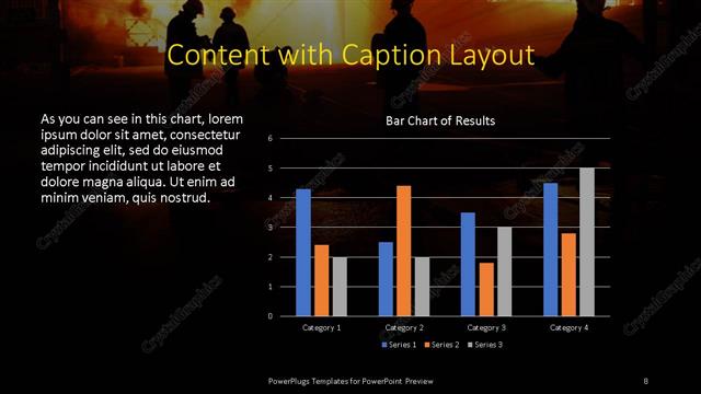 Content with Caption presentation slide layout