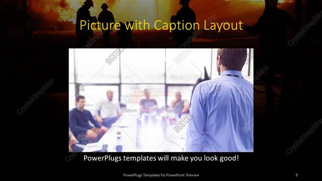 Picture with Caption presentation slide layout