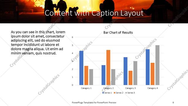 Content with Caption presentation slide layout