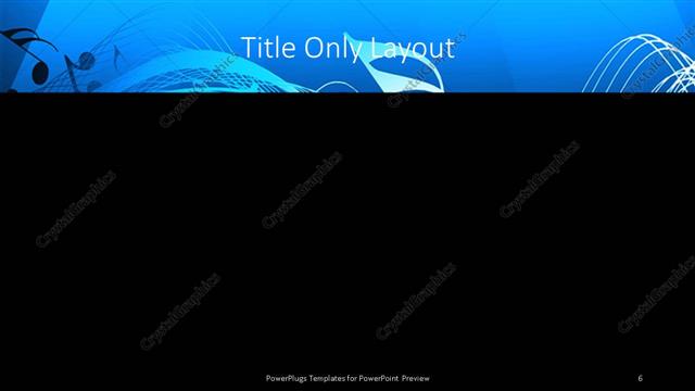 Title Only presentation slide layout