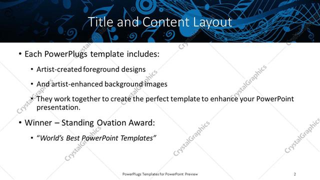 Title and Content presentation slide layout
