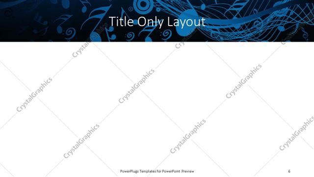 Title Only presentation slide layout