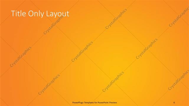 Title Only presentation slide layout