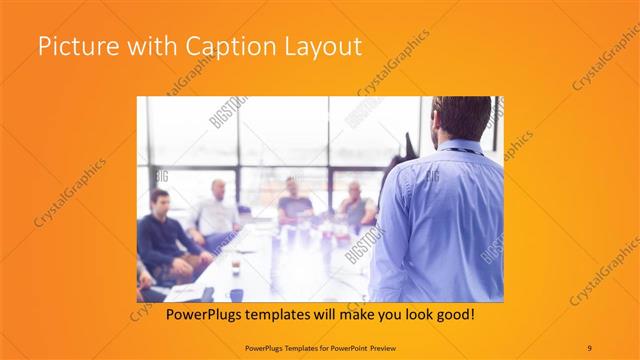 Picture with Caption presentation slide layout
