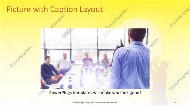 Picture with Caption presentation slide layout