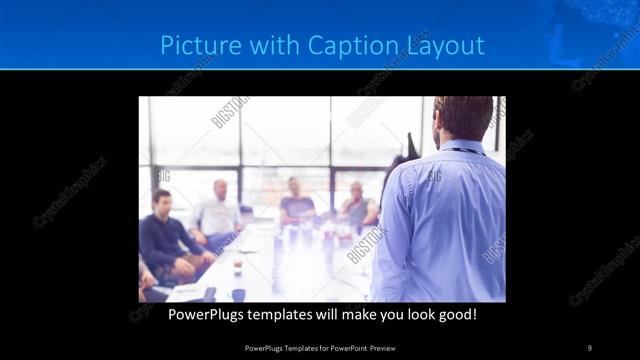 Picture with Caption presentation slide layout