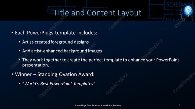 Title and Content presentation slide layout