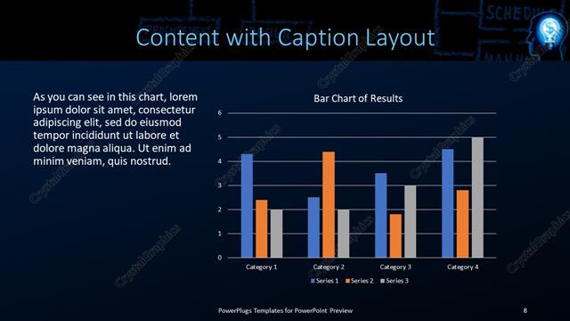 Content with Caption presentation slide layout