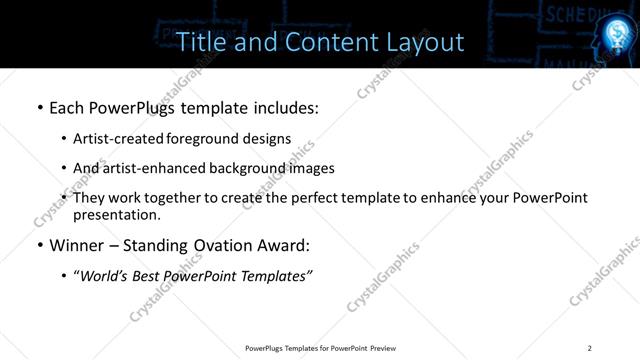 Title and Content presentation slide layout