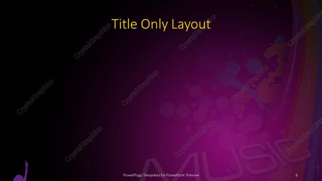 Title Only presentation slide layout