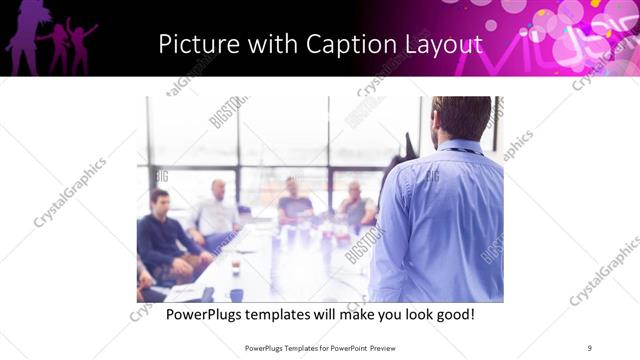 Picture with Caption presentation slide layout