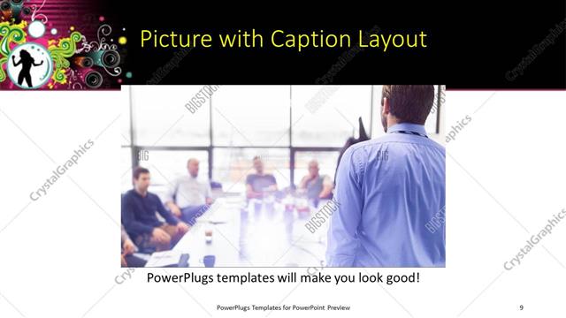 Picture with Caption presentation slide layout