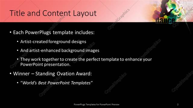 Title and Content presentation slide layout