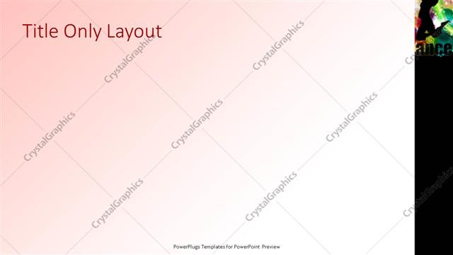 Title Only presentation slide layout