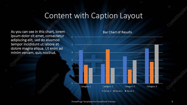 Content with Caption presentation slide layout