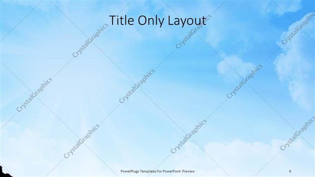 Title Only presentation slide layout
