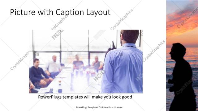 Picture with Caption presentation slide layout