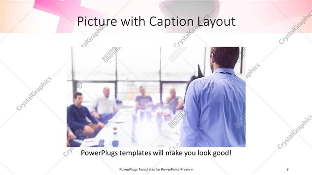 Picture with Caption presentation slide layout