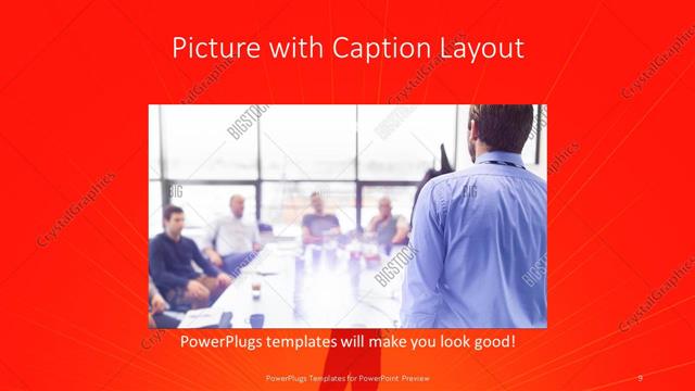 Picture with Caption presentation slide layout