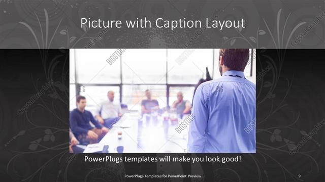 Picture with Caption presentation slide layout