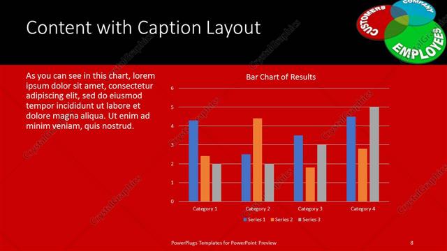 Content with Caption presentation slide layout