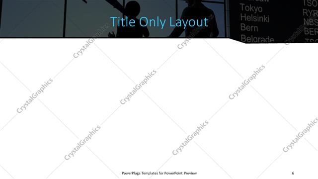 Title Only presentation slide layout
