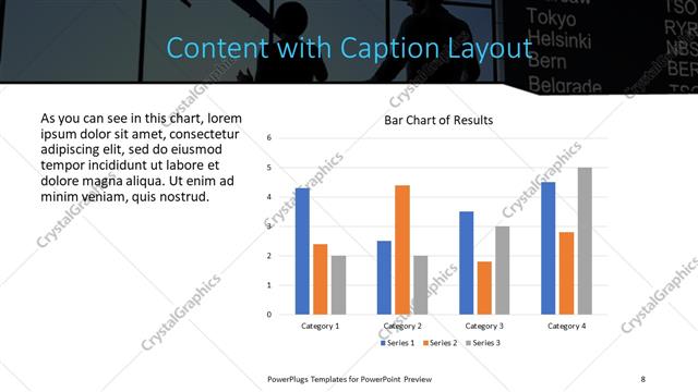 Content with Caption presentation slide layout
