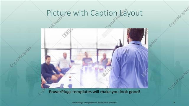 Picture with Caption presentation slide layout