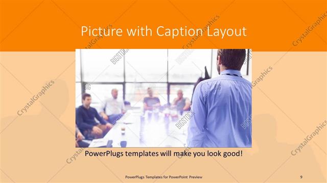 Picture with Caption presentation slide layout