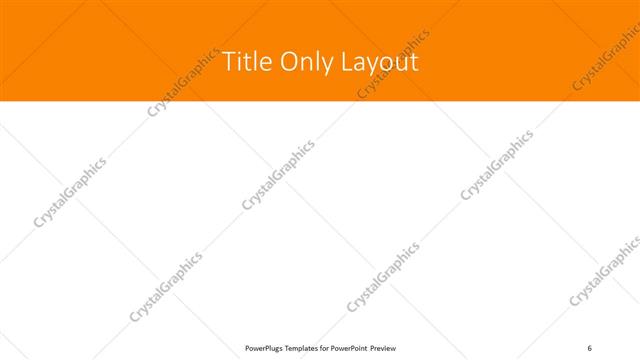 Title Only presentation slide layout