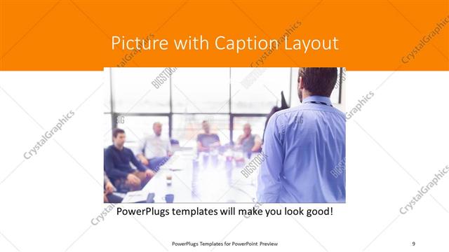 Picture with Caption presentation slide layout