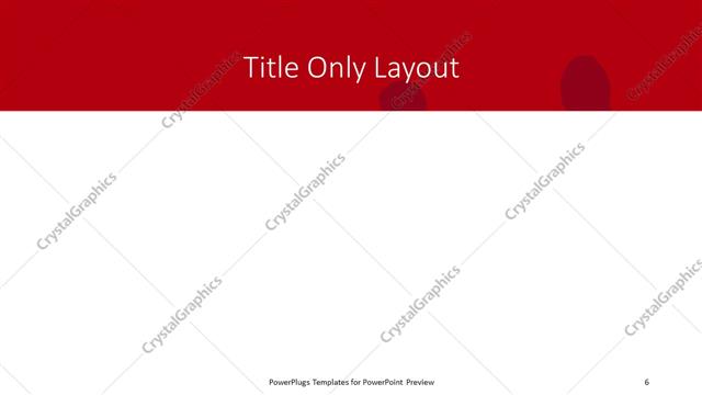 Title Only presentation slide layout
