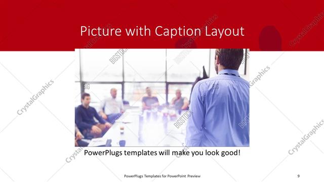 Picture with Caption presentation slide layout