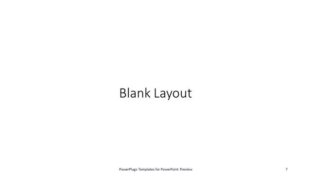 Blank presentation slide layout