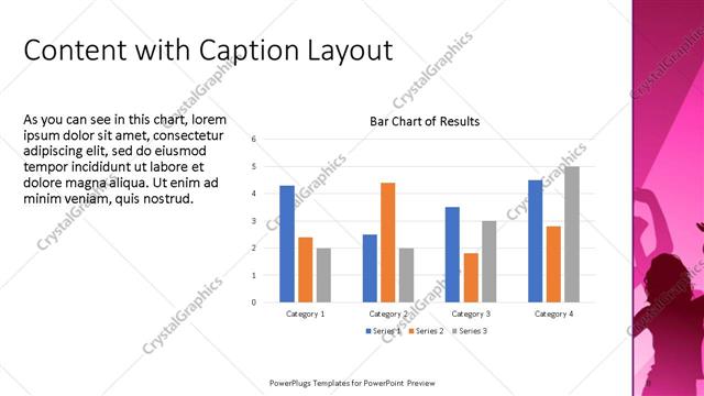 Content with Caption presentation slide layout