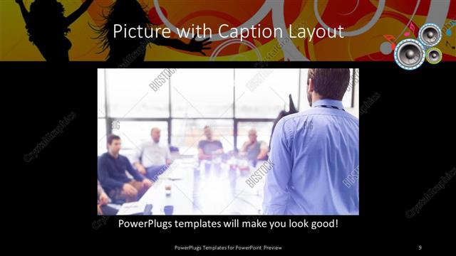 Picture with Caption presentation slide layout