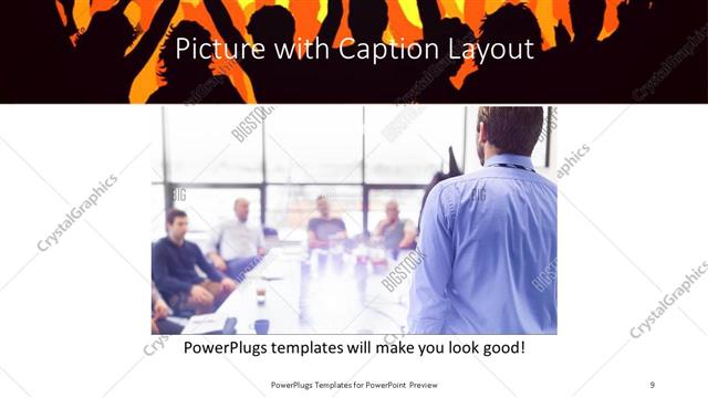 Picture with Caption presentation slide layout