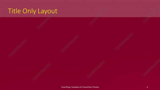 Title Only presentation slide layout