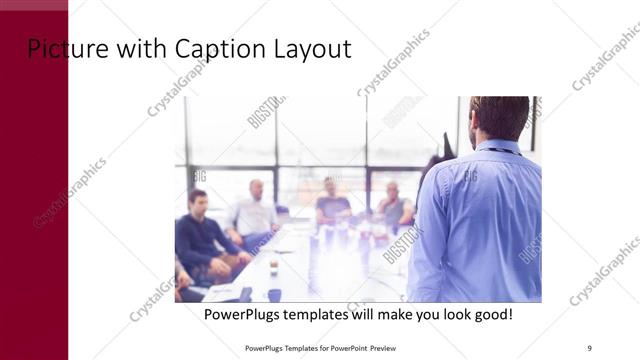 Picture with Caption presentation slide layout