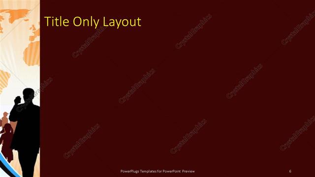 Title Only presentation slide layout