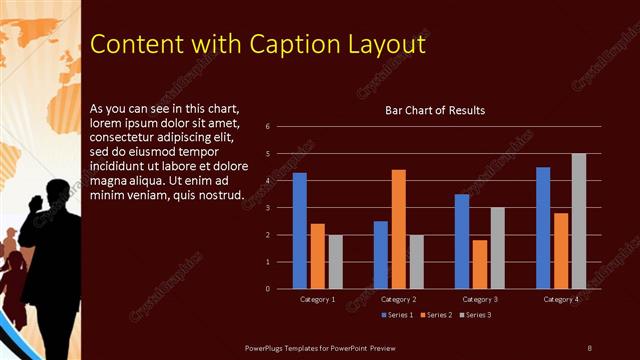 Content with Caption presentation slide layout