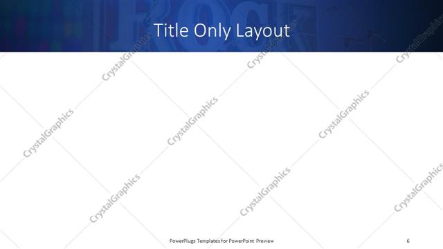 Title Only presentation slide layout
