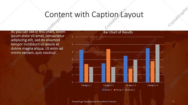 Content with Caption presentation slide layout