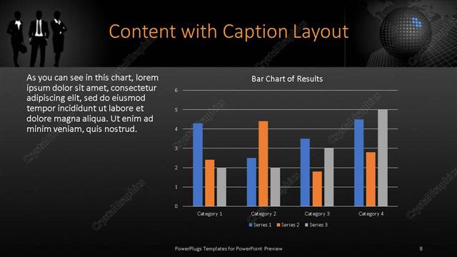 Content with Caption presentation slide layout