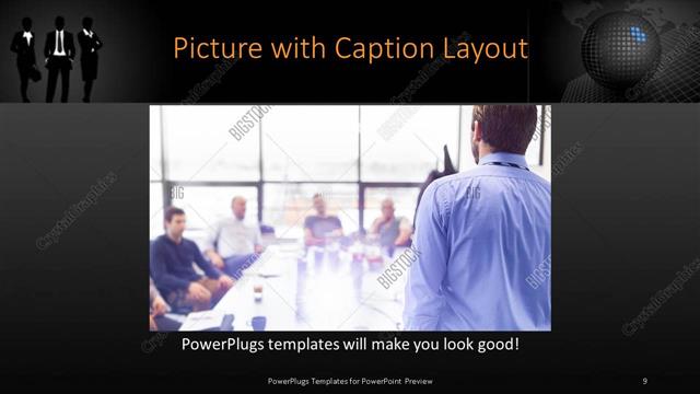 Picture with Caption presentation slide layout