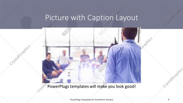 Picture with Caption presentation slide layout