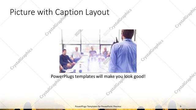 Picture with Caption presentation slide layout
