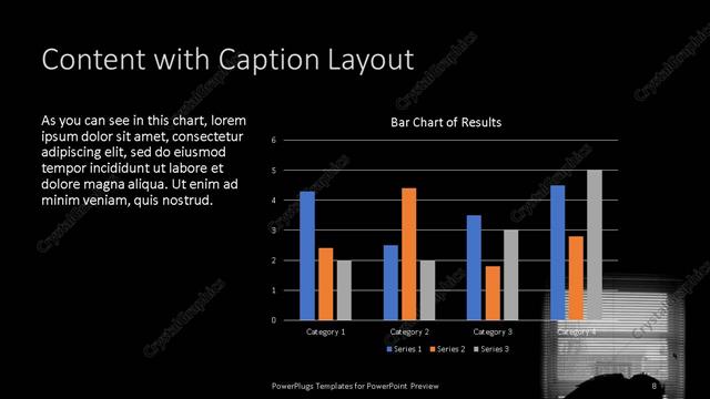 Content with Caption presentation slide layout