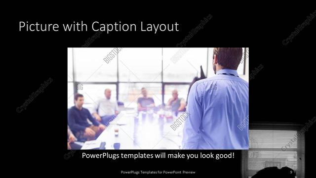 Picture with Caption presentation slide layout