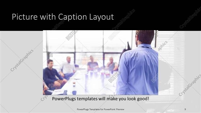 Picture with Caption presentation slide layout